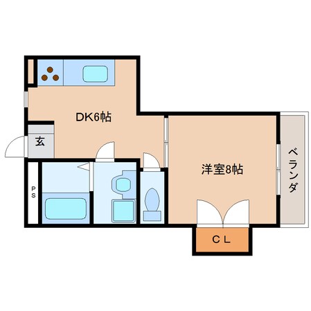 清水駅 徒歩10分 3階の物件間取画像